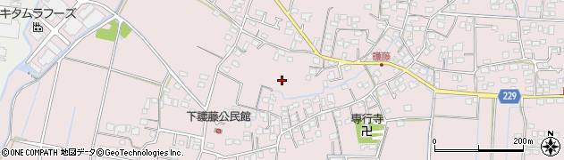 熊本県熊本市南区護藤町周辺の地図