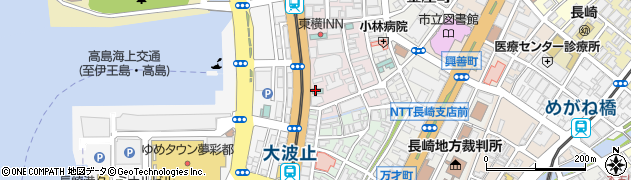 エスペリアホテル長崎周辺の地図