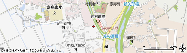 熊本県上益城郡嘉島町上六嘉2308周辺の地図
