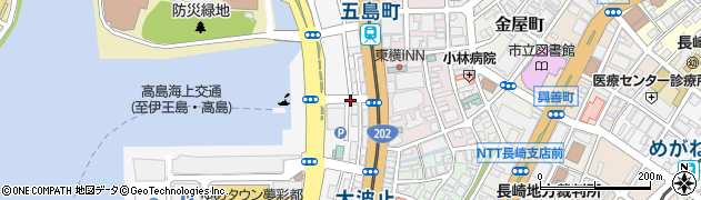 長崎県長崎市元船町周辺の地図