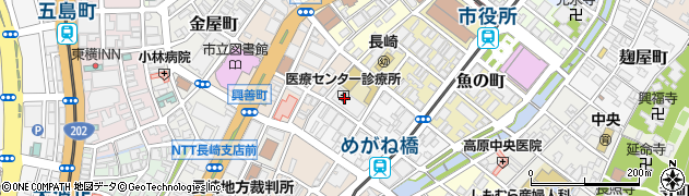 長崎市医師会事務局周辺の地図