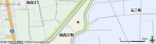 熊本県熊本市南区南高江町周辺の地図