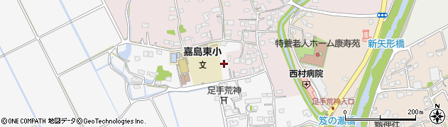 熊本県上益城郡嘉島町上六嘉2071周辺の地図
