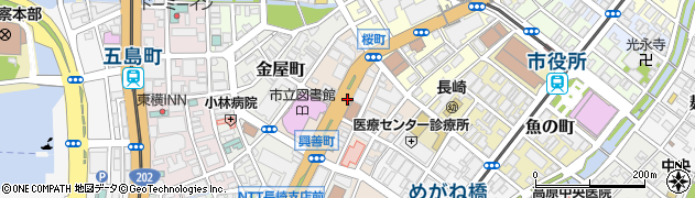 長崎県長崎市興善町周辺の地図