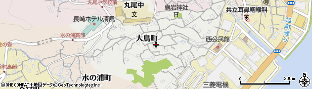 長崎県長崎市大鳥町周辺の地図