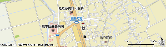 オートベル嘉島店周辺の地図