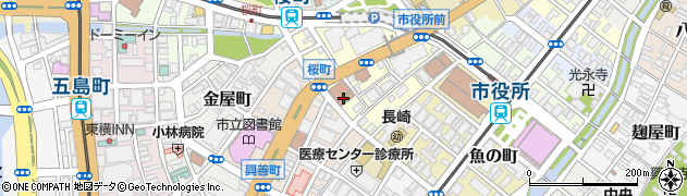 日本貿易振興機構長崎貿易情報センター周辺の地図
