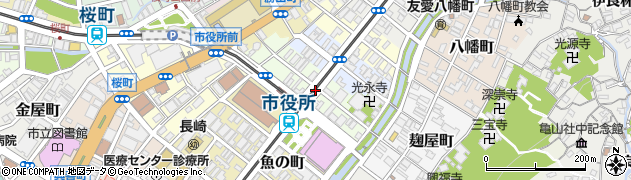 長崎県長崎市桶屋町周辺の地図