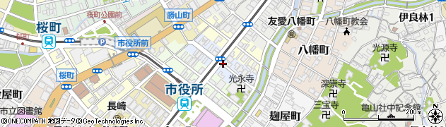 長崎県長崎市古町周辺の地図