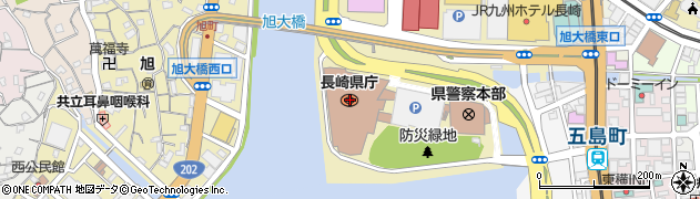 長崎県周辺の地図