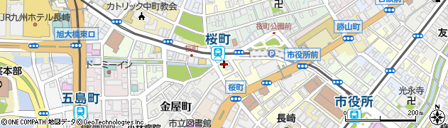 長崎県長崎市桜町1周辺の地図