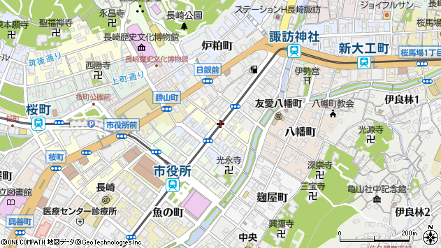 〒850-0025 長崎県長崎市今博多町の地図