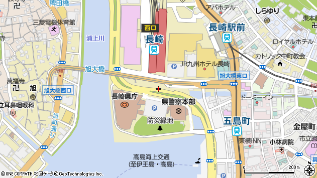 〒850-0058 長崎県長崎市尾上町の地図