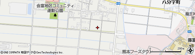 熊本県熊本市南区会富町周辺の地図