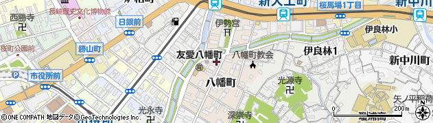 株式会社ヤマガク楽器　長崎店周辺の地図