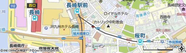 駅前東口周辺の地図