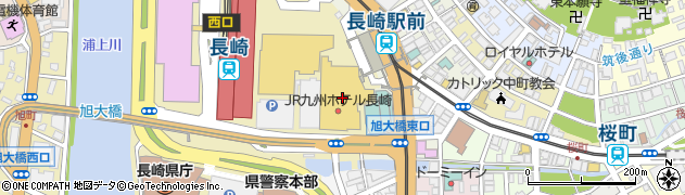アミュプラザ長崎周辺の地図