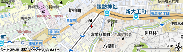 長崎県長崎市出来大工町周辺の地図