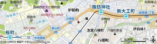 長崎県長崎市出来大工町55周辺の地図