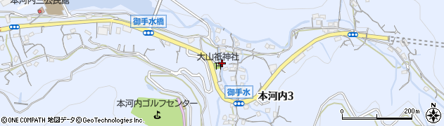 長崎県長崎市本河内3丁目周辺の地図
