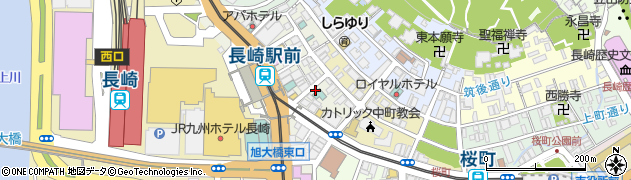 長崎県長崎市大黒町周辺の地図