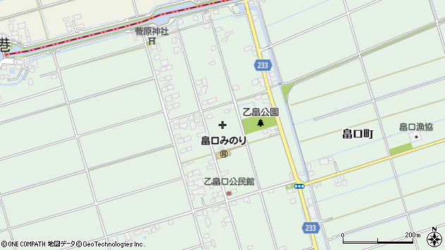 〒861-5265 熊本県熊本市南区畠口町の地図