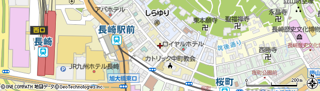 株式会社岡崎製作所長崎支店周辺の地図