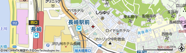 長崎県長崎市大黒町8周辺の地図