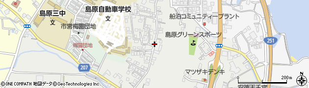 長崎県島原市南崩山町周辺の地図