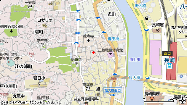 〒852-8002 長崎県長崎市弁天町の地図
