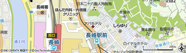 アパホテル長崎駅前周辺の地図