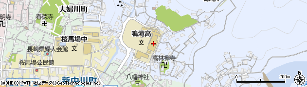 長崎県立鳴滝高等学校周辺の地図