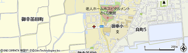 御幸笛田井尻公園周辺の地図