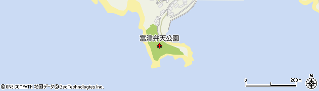 富津弁天公園周辺の地図