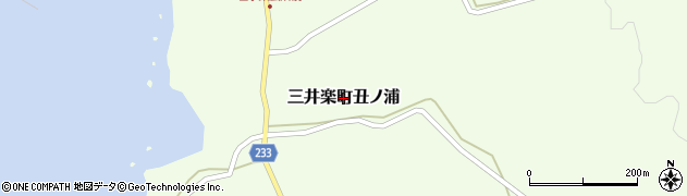 長崎県五島市三井楽町丑ノ浦周辺の地図