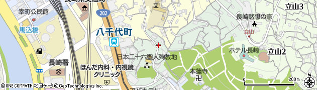 岡まさはる記念長崎平和資料館周辺の地図
