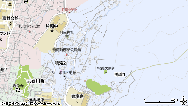 〒850-0011 長崎県長崎市鳴滝の地図