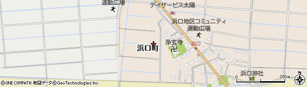熊本県熊本市南区浜口町周辺の地図