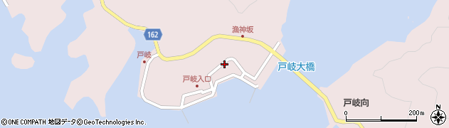 長崎県五島市戸岐町周辺の地図