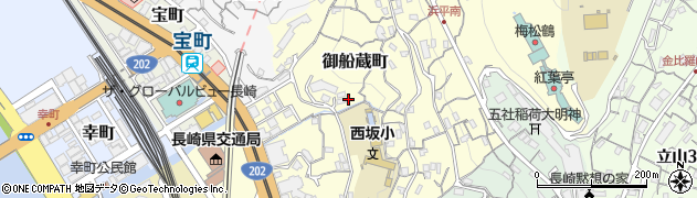 長崎県長崎市御船蔵町周辺の地図