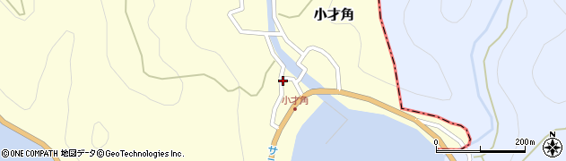 小才角簡易郵便局周辺の地図