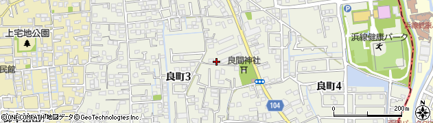 熊本県熊本市南区良町周辺の地図