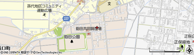 熊本市役所　南区役所南区役所関係機関飽田地域コミュニティセンター周辺の地図