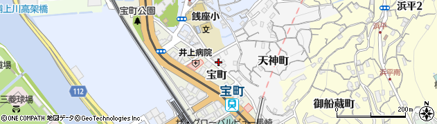 長崎天神郵便局周辺の地図