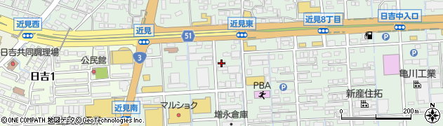 日本食品熊本営業所周辺の地図