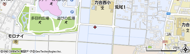 熊本県熊本市南区荒尾周辺の地図