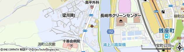 長崎三菱長崎本店周辺の地図