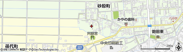熊本県熊本市南区砂原町1158周辺の地図