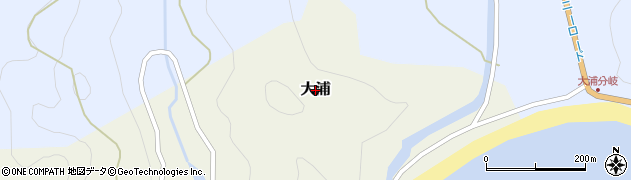 高知県大月町（幡多郡）大浦周辺の地図