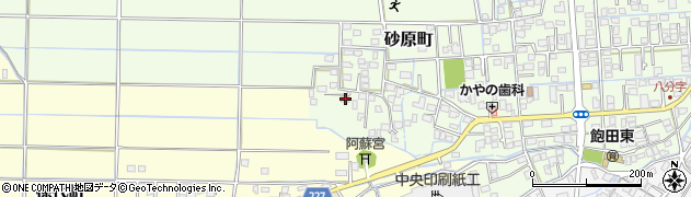 熊本県熊本市南区砂原町1194周辺の地図